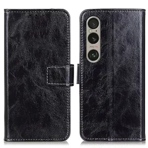 RETRO Peňaženkový obal Sony Xperia 1 VI čierny