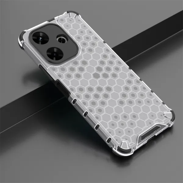 HONEYCOMB Ochranný kryt Xiaomi Redmi 13 priehľadný