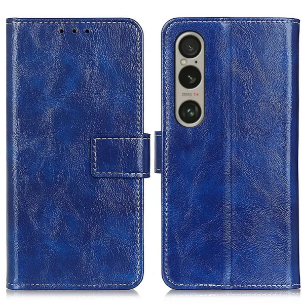 RETRO Peňaženkový obal Sony Xperia 1 VI modrý