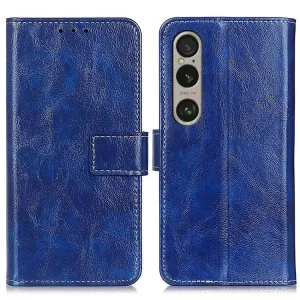 RETRO Peňaženkový obal Sony Xperia 1 VI modrý