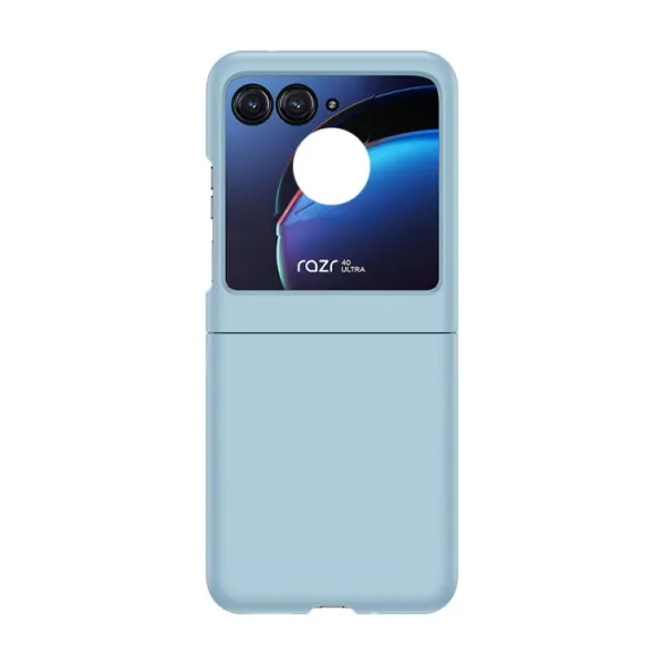 PLASTIC Ochranný plastový kryt pre Motorola Razr 50 svetlomodrý