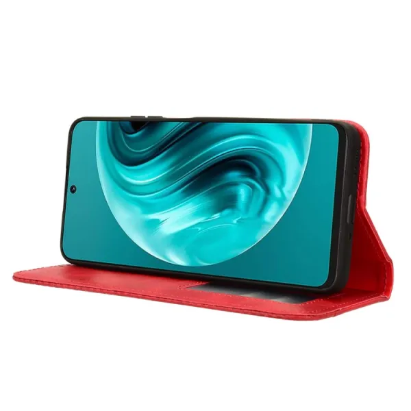 BUSINESS Peňaženkový kryt pre Huawei Nova 12i červený