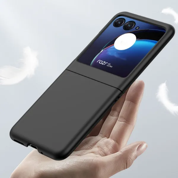 PLASTIC Ochranný plastový kryt pre Motorola Razr 50 biely