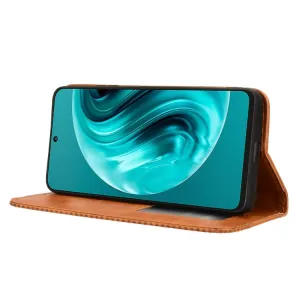 BUSINESS Peňaženkový kryt pre Huawei Nova 12i hnedý