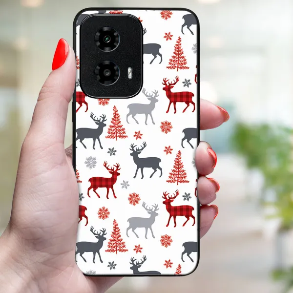 MY ART Kryt s vianočným dizajnom Motorola Moto G04 / G24 / G24 Power DEER (068)