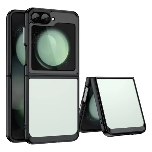 CRYSTAL Ochranný obal pre Samsung Galaxy Z Flip7 FE 5G / Flip6 5G čierny