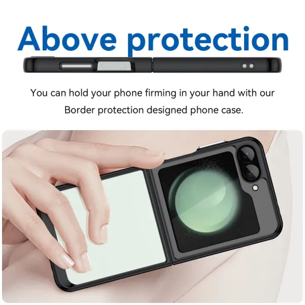 CRYSTAL Ochranný obal pre Samsung Galaxy Z Flip7 FE 5G / Flip6 5G čierny