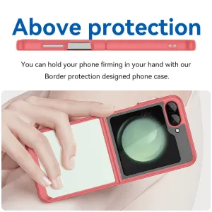 CRYSTAL Ochranný obal pre Samsung Galaxy Z Flip7 FE 5G / Flip6 5G červený
