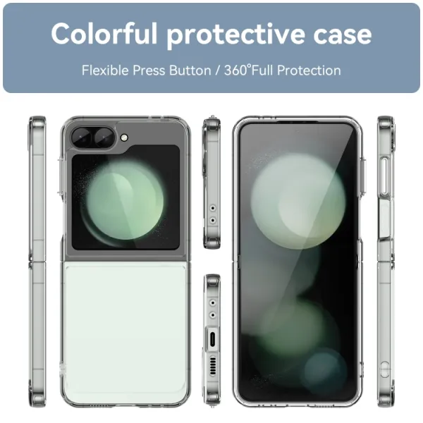 CRYSTAL Ochranný obal pre Samsung Galaxy Z Flip7 FE 5G / Flip6 5G priehľadný