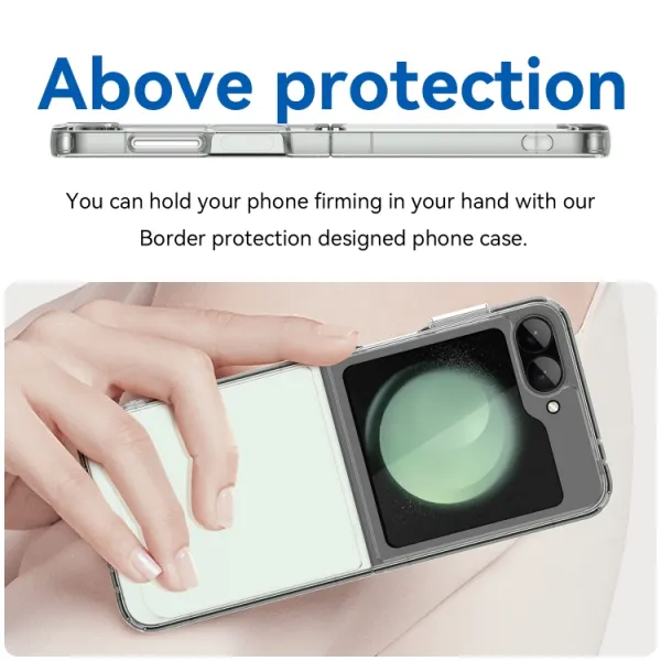 CRYSTAL Ochranný obal pre Samsung Galaxy Z Flip7 FE 5G / Flip6 5G priehľadný