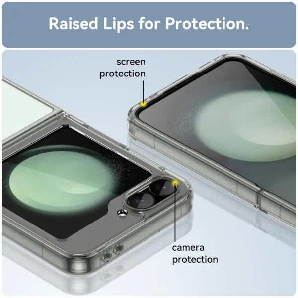 CRYSTAL Ochranný obal pre Samsung Galaxy Z Flip7 FE 5G / Flip6 5G priehľadný