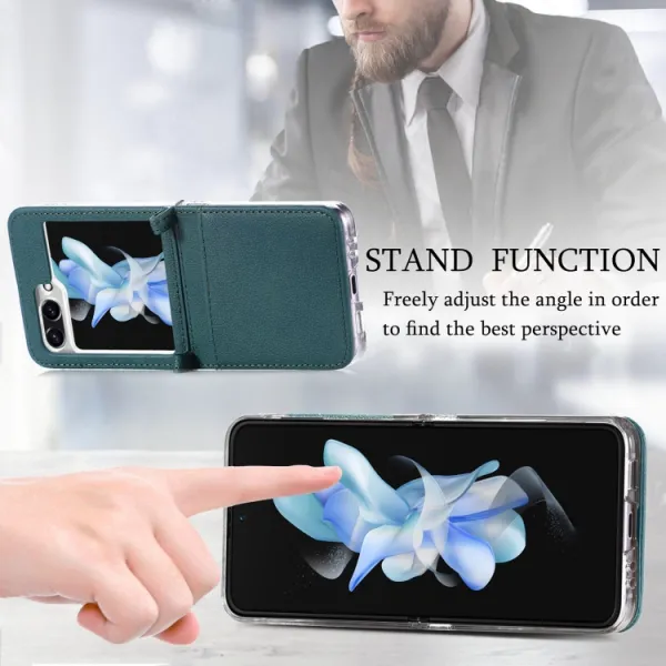 LITCHI Ochranný kryt  Samsung Galaxy Z Flip7 FE 5G / Flip6 5G zelený