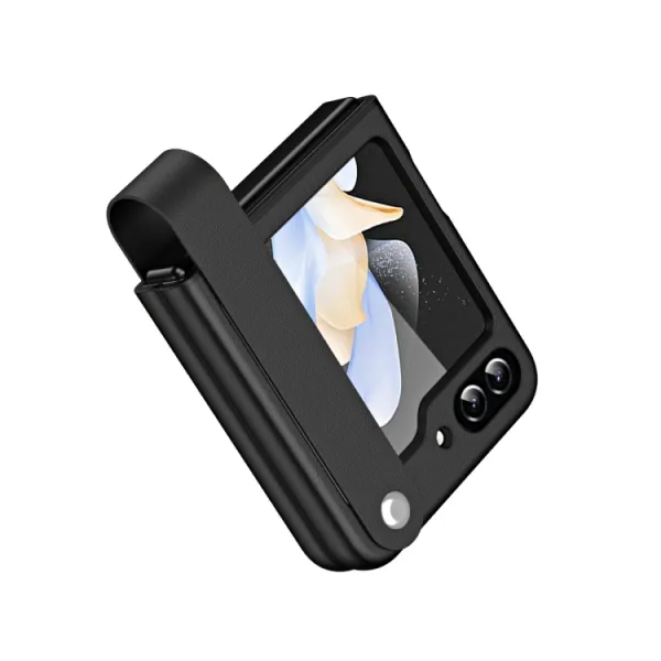 SWIFT Ochranný obal s držiakom Samsung Galaxy Z Flip7 FE 5G / Flip6 5G čierny