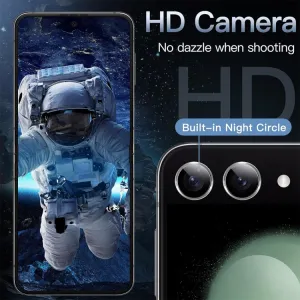 ENKAY ALU Sklo pre fotoaparát Samsung Galaxy Z Flip6 5G strieborné