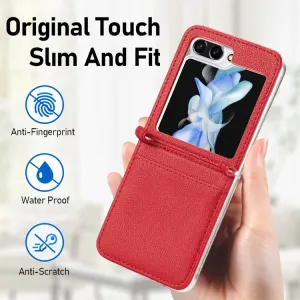 LITCHI Ochranný kryt  Samsung Galaxy Z Flip7 FE 5G / Flip6 5G červený