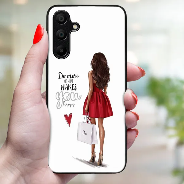 MY ART Ochranný kryt pre Samsung Galaxy A15 RED DRESS (137)