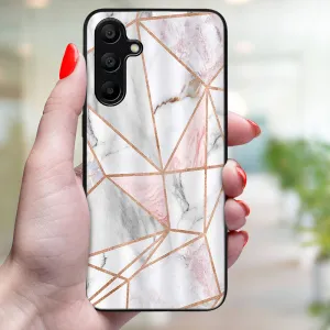 MY ART Ochranný kryt pre Samsung Galaxy A15 PINK MARBLE (143)