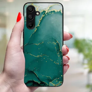 MY ART Ochranný kryt pre Samsung Galaxy A15 GREEN MARBLE (145)