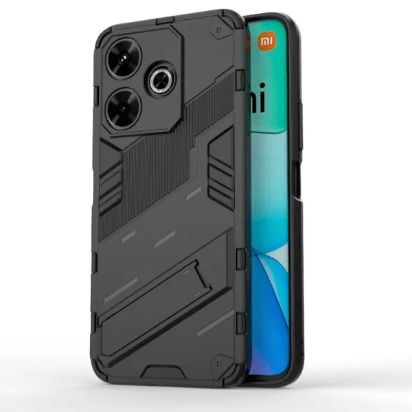 BIB Ochranný obal so stojanom pre Xiaomi Redmi 13 čierny