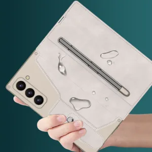 GKK SYNTHETIC Zaklápacie puzdro Samsung Galaxy Z Fold6 5G CARBON