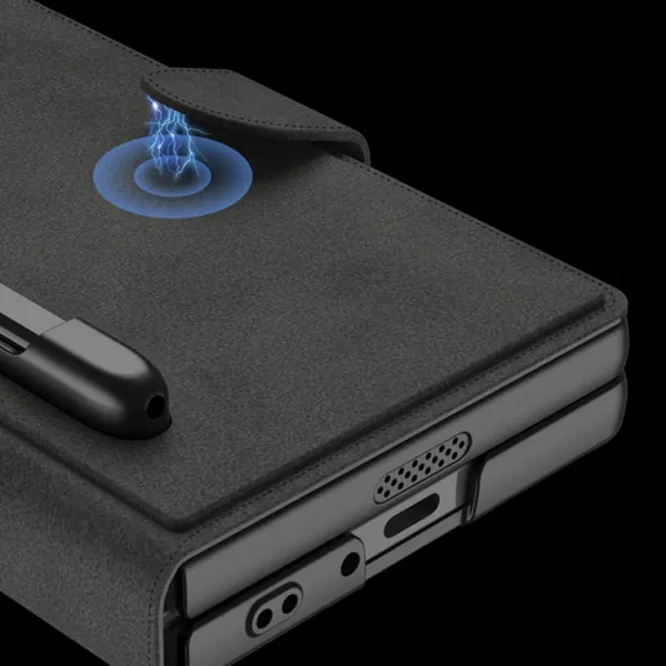 GKK SYNTHETIC Zaklápacie puzdro Samsung Galaxy Z Fold6 5G CARBON