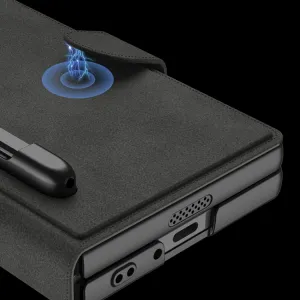 GKK SYNTHETIC Zaklápacie puzdro Samsung Galaxy Z Fold6 5G CARBON