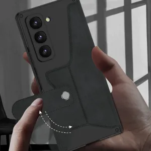 GKK SYNTHETIC Zaklápacie puzdro Samsung Galaxy Z Fold6 5G CARBON