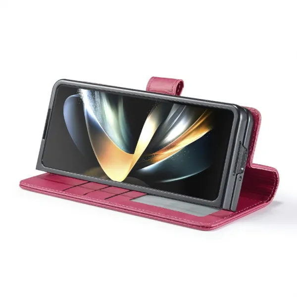 IMEEKE Peňaženkový obal pre Samsung Galaxy Z Fold6 5G ružový