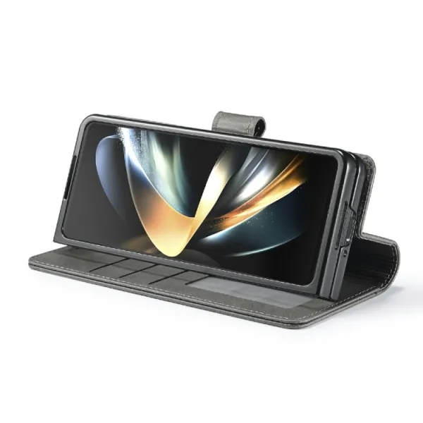 IMEEKE Peňaženkový obal pre Samsung Galaxy Z Fold6 5G šedý