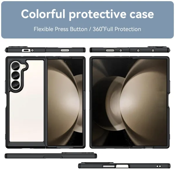 CRYSTAL Ochranný kryt pre Samsung Galaxy Z Fold6 5G čierny