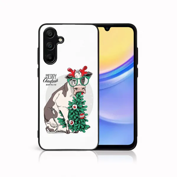 MY ART Kryt s vianočným dizajnom Samsung Galaxy A15 MERRY CHRISTMAS (074)