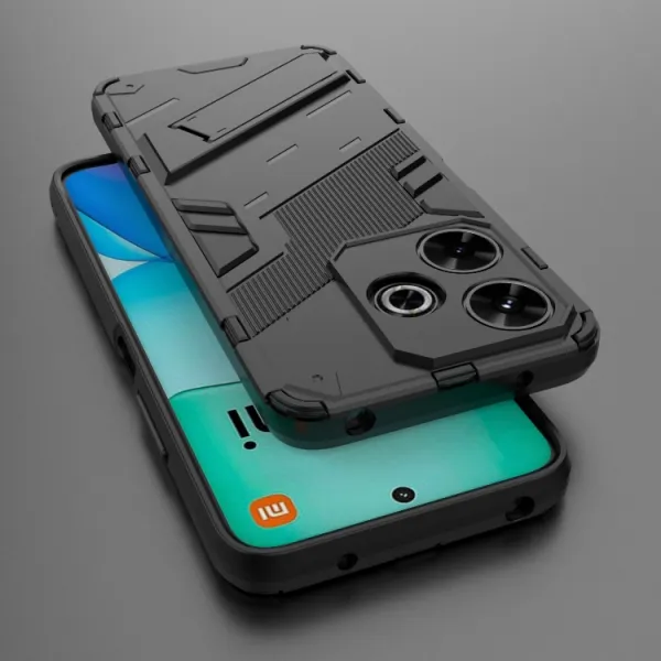 BIB Ochranný obal so stojanom pre Xiaomi Redmi 13 čierny