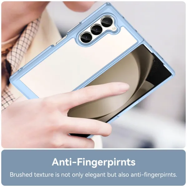 CRYSTAL Ochranný kryt pre Samsung Galaxy Z Fold6 5G modrý