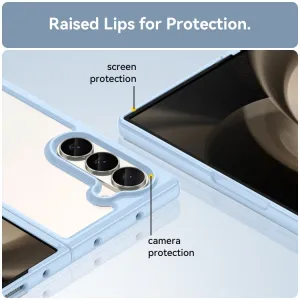 CRYSTAL Ochranný kryt pre Samsung Galaxy Z Fold6 5G modrý
