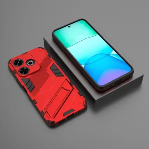 BIB Ochranný obal so stojanom pre Xiaomi Redmi 13 červený