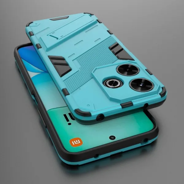 BIB Ochranný obal so stojanom pre Xiaomi Redmi 13 modrý