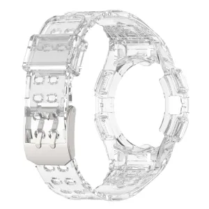 GLACIER Ochranné puzdro s remienkom pre Samsung Galaxy Watch FE priehľadné