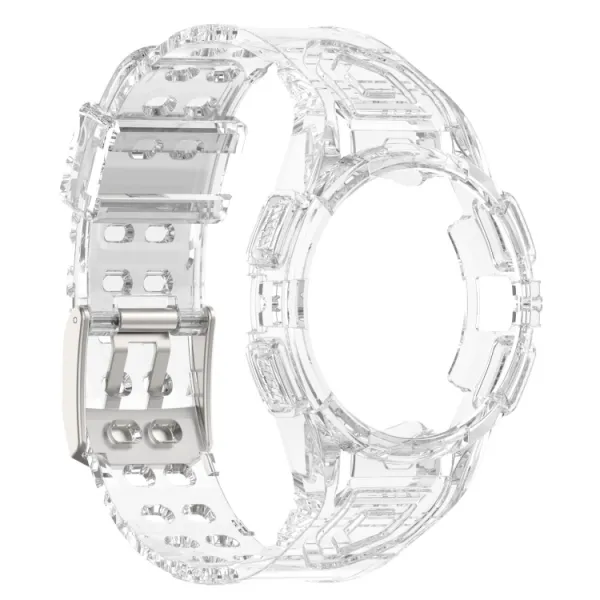 GLACIER Ochranné puzdro s remienkom pre Samsung Galaxy Watch FE priehľadné