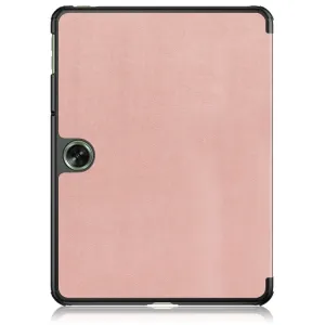 LEATHER Zaklápací kryt pre OnePlus Pad Go ružovozlatý
