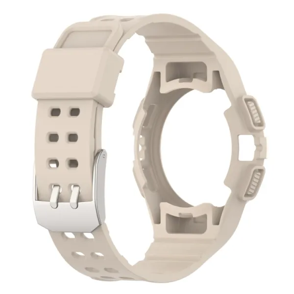 GLACIER Ochranné puzdro s remienkom pre Samsung Galaxy Watch FE béžové