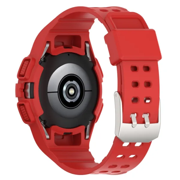 GLACIER Ochranné puzdro s remienkom pre Samsung Galaxy Watch FE červené