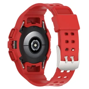 GLACIER Ochranné puzdro s remienkom pre Samsung Galaxy Watch FE červené
