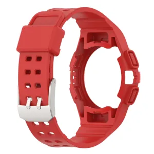 GLACIER Ochranné puzdro s remienkom pre Samsung Galaxy Watch FE červené
