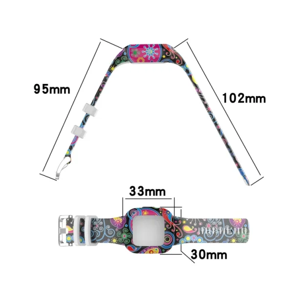 ART Silikónový remienok pre Garmin Vivofit Junior3 LEOPARD