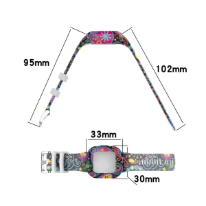 ART Silikónový remienok pre Garmin Vivofit Junior3 LEOPARD