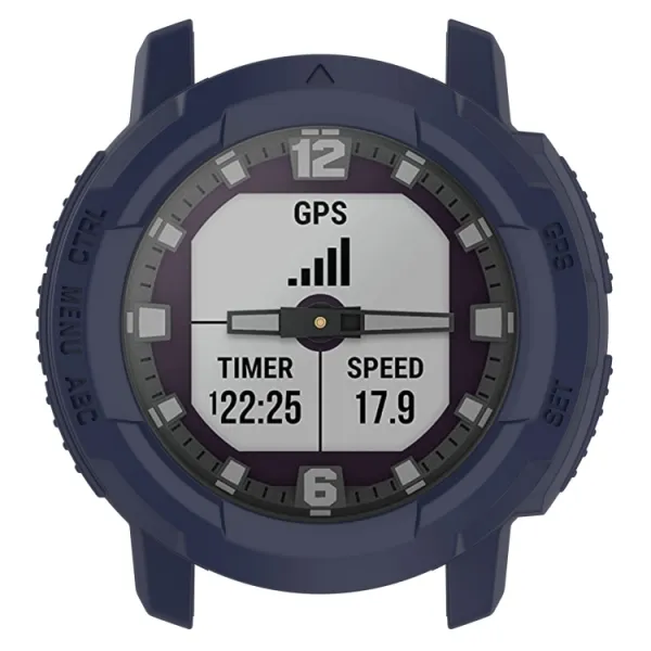 TPU HALF COVER Kryt pre Garmin Instinct Crossover tmavomodrý