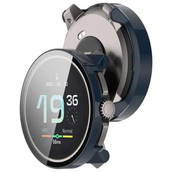 PC FULL COVER Plastový kryt so sklom pre Suunto Race modrý