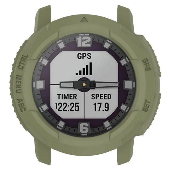 TPU HALF COVER Kryt pre Garmin Instinct Crossover zelený