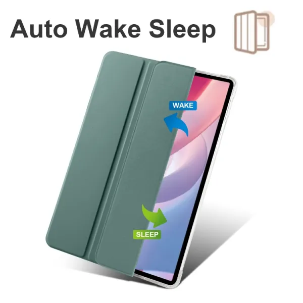 CRYSTAL Zaklápacie puzdro Xiaomi Redmi Pad Pro / Pad Pro 5G tmavozelené