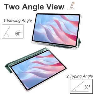 CRYSTAL Zaklápacie puzdro Xiaomi Redmi Pad Pro / Pad Pro 5G tmavozelené